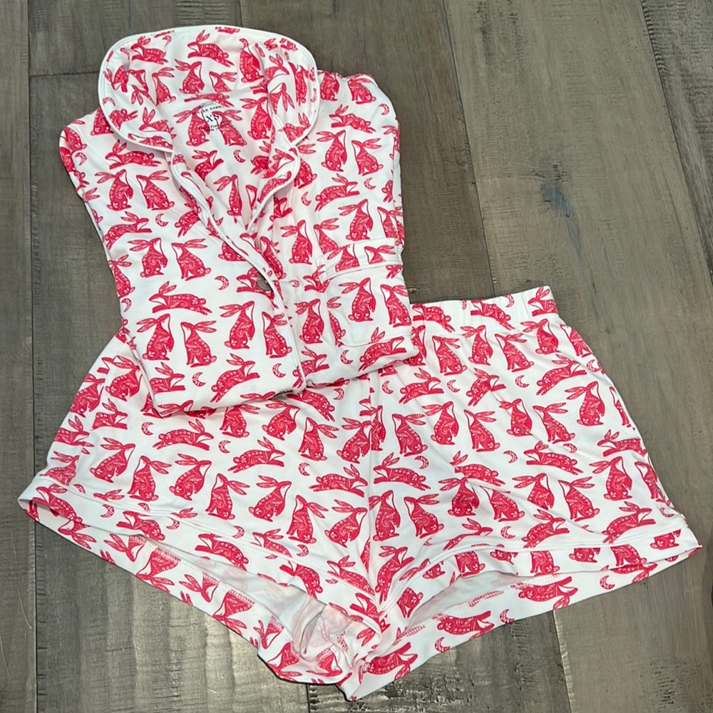 Roller Rabbit short pajama set.